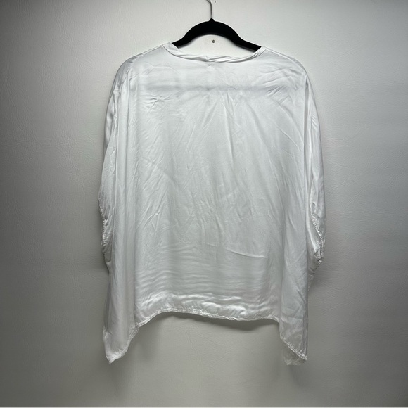 Sofía Made in Italy Elegant White Women's tunic Top size one size - Picture 2 of 8